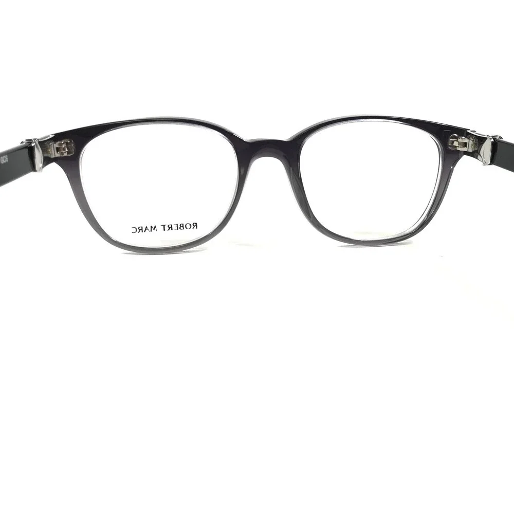 Robert Marc Eyeglasses Frames TIGER-GCS Black Grey Square Full Rim 48-20-135